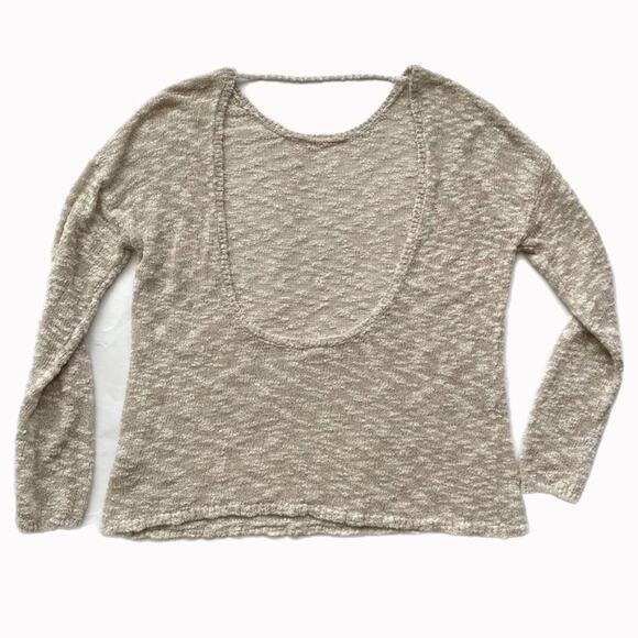 Garage Sheer Scoop Back Lightweight Sweater Sz S - Picture 2 of 4